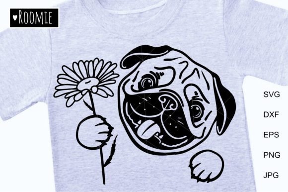 Cute Pug Dog with Flower – Embroidery Designer Review