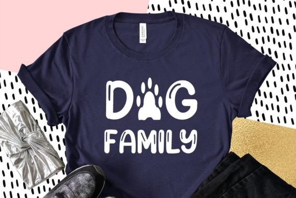 Dog Family Typography Quotes