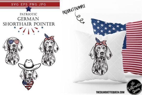 German Shorthair Pointer Dog Patriotic Design Review