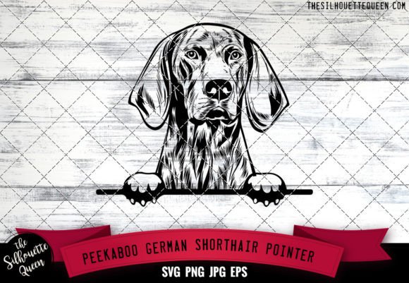 German Shorthair Pointer Peekaboo Dog Fa Reviewed for Embroidery