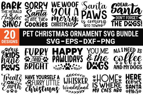 Pet Christmas Ornament SVG Bundle – A Designer’s Take