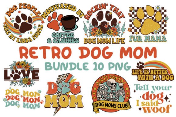 Retro Dog Mom Sublimation Bundle Review