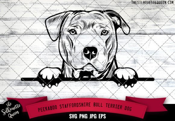 Staffordshire Bull Terrier Peekaboo Dog: A Designer's Take